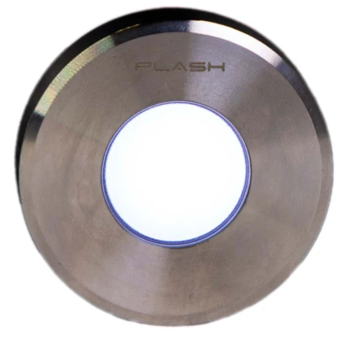 Plash Gravity Surface Mounted LED Deck Light, 316 Steel, Cool White Light - Apollo Lighting