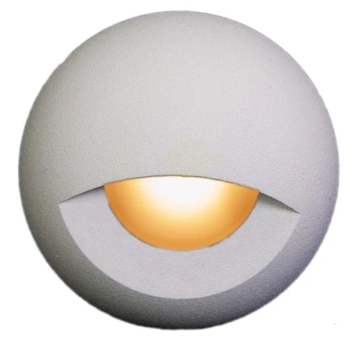 Plash Gravity Surface Mounted LED Deck Light, Warm White Light, White Housing