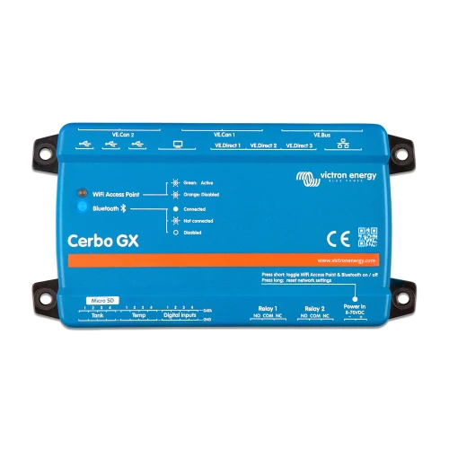 Victron Energy Cerbo GX MK2 Communication Centre, 8-70V DC, Dual VE.Can, 3 USB Host Ports - Apollo Lighting