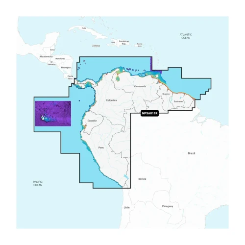 Garmin South America, North Marine Charts, microSD/SD Card, 1-Year Subscription - Apollo Lighting