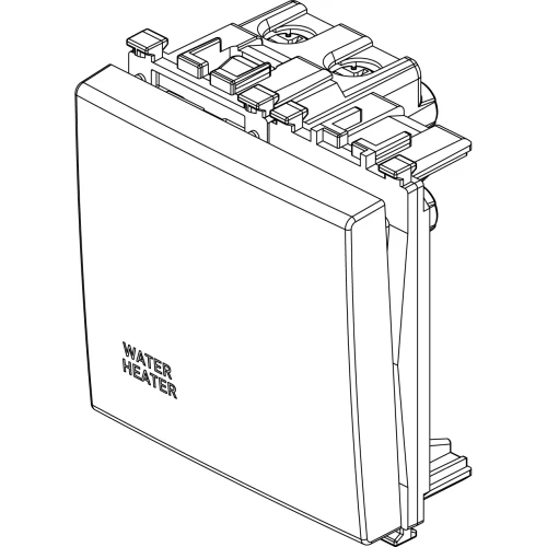 Vimar ARKÉ Series 2P 20AX 1-Way Switch, 250V, Lightable