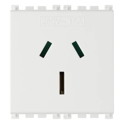 Vimar ARKÉ Series Australian SICURY Socket Outlet, 2P+E, 15A 250V, 2 Modules