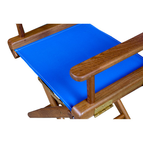 Whitecap Director's Chair w/Blue Seat Covers - Teak 60041