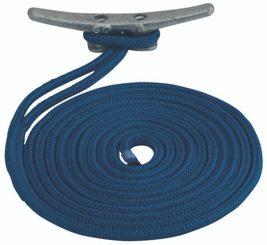 Sea Dog Marine Double Braid Nylon Line 3/8"X10' Navy (302110010Nv-1)