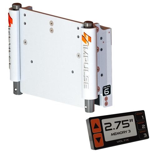 IMPULSE 6" Set Back Electric Jack Plate w/Smart Control - White Cerakote 75050-W