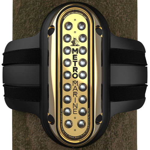 Metro Marine High-Output Vertical Piling Mount Light w/Intelligent Monochromatic LEDs - Aqua, 90° Beam F-PME1-V-A3-90