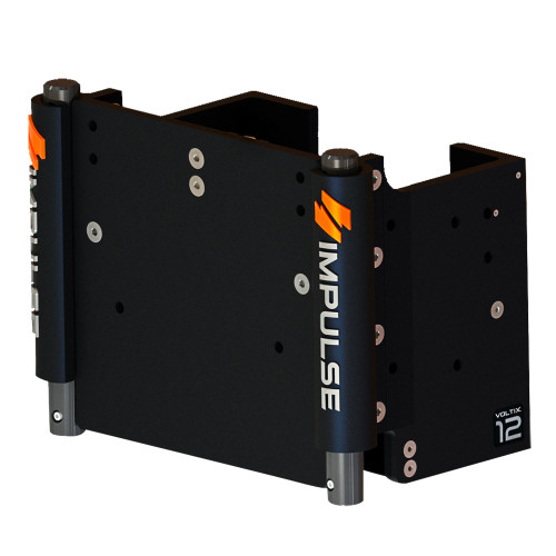 IMPULSE XL 12" Set Back Electric Jack Plate w/Standard Control - Black Anodize 75083-B