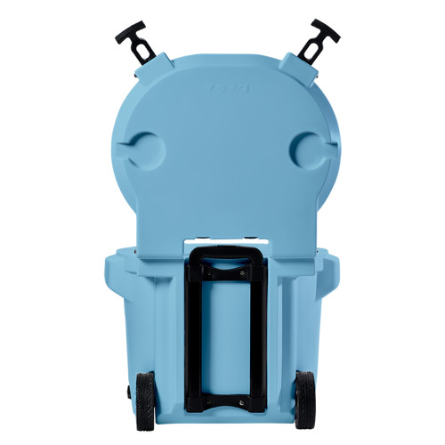 LAKA Coolers 30 Qt Cooler w/Telescoping Handle & Wheels - Blue 1080