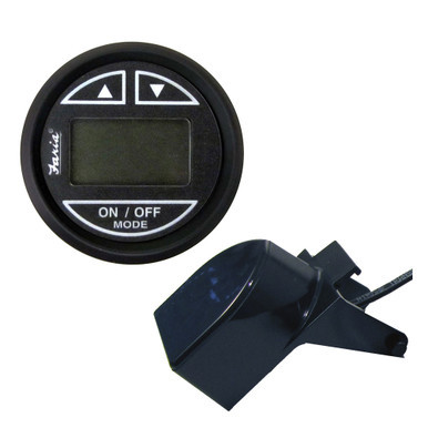 Faria Euro Black 2" Depth Sounder w/ Transom Mount Transducer 12850