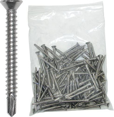 Jif Marine 2" X 3/16" Deck Stainless Steel Screws (Efh)