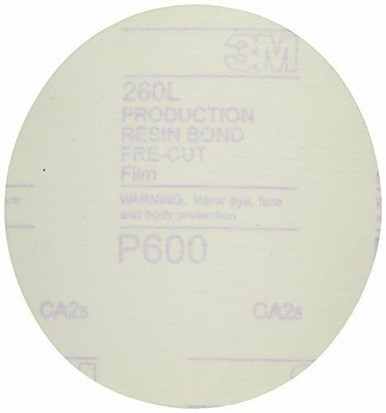 3M 5" P600 Grit Hookit Finishing (7000120388)