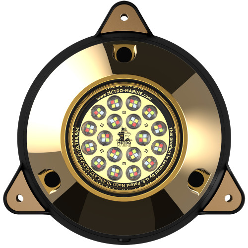 Metro Marine High-Output Surface Mount Underwater Light w/Intelligent Full Spectrum LED's - RGBW, 90° Beam F-SMR1-FS-90