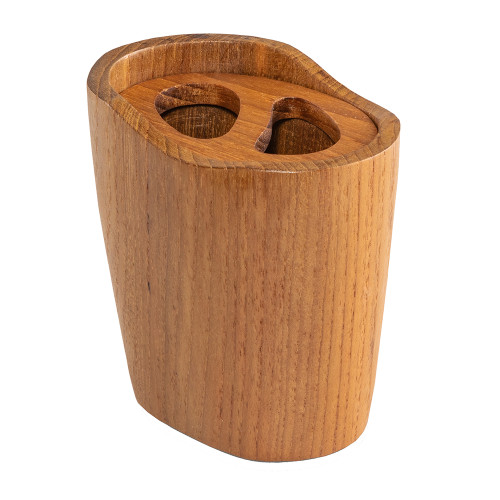 Whitecap Oval Toothbrush Holder (Oiled) - Teak 63112