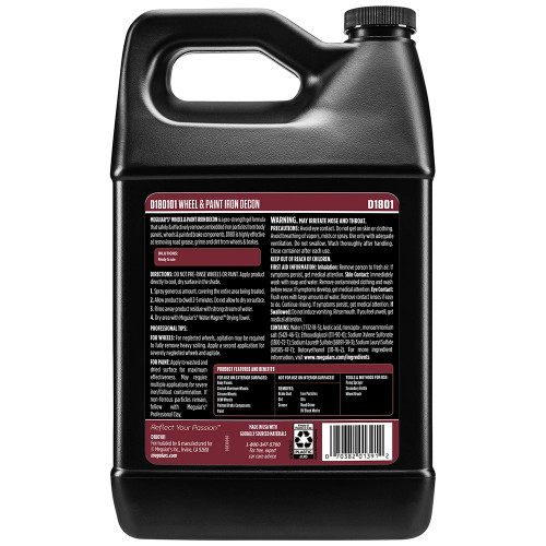 Meguiar's Wheel & Paint Iron DECON - Pro-Strength Iron Remover - 1 Gallon D180101