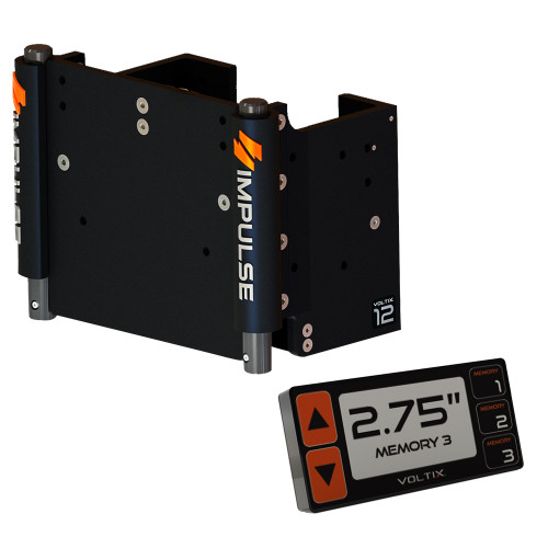 IMPULSE 12" Set Back Electric Jack Plate w/ Smart Control - Black Anodized 75080-B