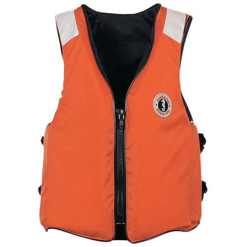 Mustang Classic Industrial Flotation Vest w/SOLAS Tape - Orange - 3XL - 7XL MV3196T2-2-7XL-216