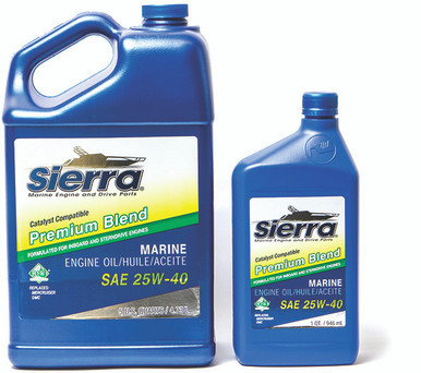 Sea Star Solutions Ctlst Oil 25W40 Mineral 5 Quart - Sierra Marine Engine Parts (18-9400Cat-4)