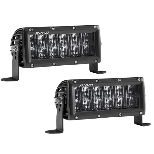 RIGID Industries - SAE Compliant E-Series 6" Light Bar - Pair - Black