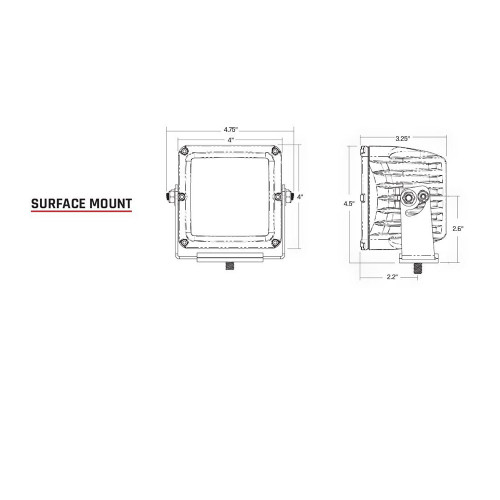 RIGID Industries - D-XL PRO - 89W, 9-36V, IP68, Polycarbonate Lens, Surface Mount, UV-Resistant, 12 LED