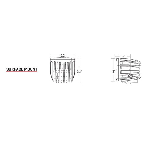 RIGID Industries - Radiance Pod - 15W, 9-15V, 1A, IP68, Aluminum, Polycarbonate Lens