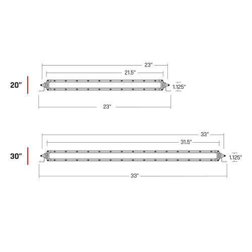 RIGID Industries - SAE Compliant SR-SRS Light Bar - Black, 9-36V, 95W, 50000h, Polycarbonate Lens