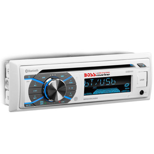 Boss Audio - MR508UABW Marine Stereo - With AM/FM/CD/BT/USB