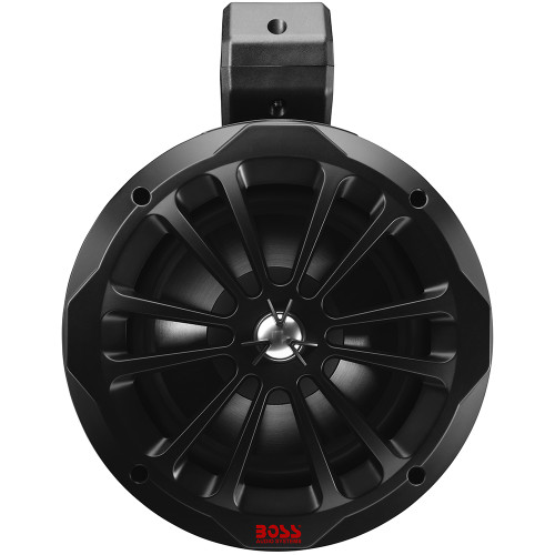 Boss - Audio 8" B82ABT Amplified Waketower Speakers - Matte Black - 850W