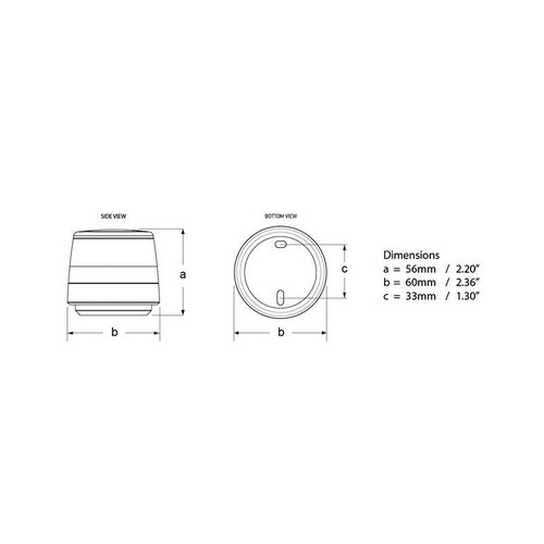 Hella Marine NaviLED 360 Compact All-Round White Nav Light, 2NM, 9-33V DC, IP67, Surface Mount, <1W