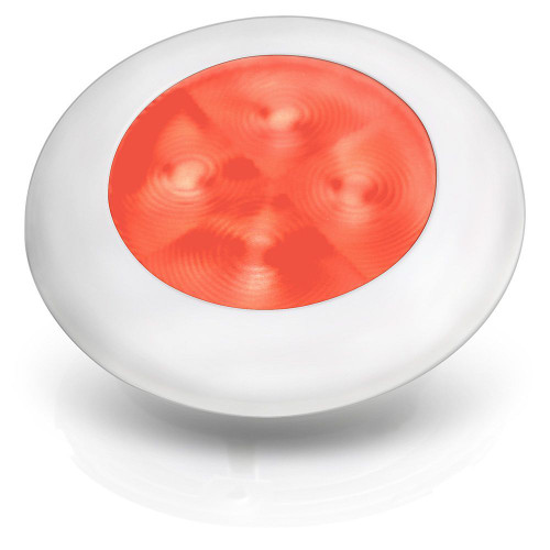 Hella Marine Slim Line Round LED Courtesy Lamp, IP67, 3in OD, 2in Cutout, 0.5in Mounting Depth