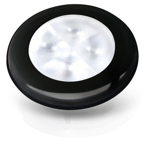 Hella Marine Slim Line Round LED Courtesy Lamp, IP67, 3in OD, 2in Cutout, 0.5in Mounting Depth