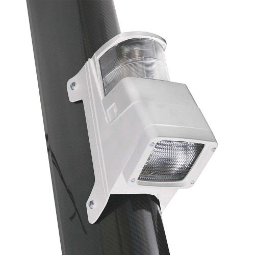 Hella Marine Halogen 8504 Series Masthead/Deck Floodlight Lamp, 3 NM Visibility, 12V Bulbs Included, IPX4 - Apollo Lighting