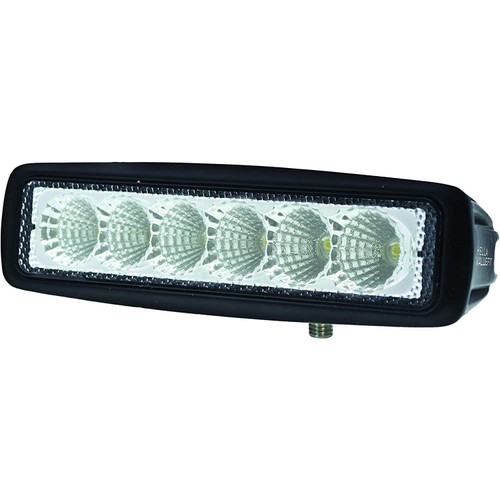 Hella Marine ValueFit Mini 6-LED Flood Light Bar, 10-30V, 18W, Bracket Mount - Apollo Lighting