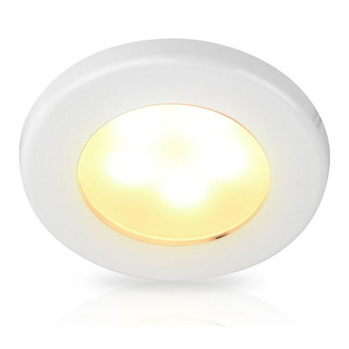Hella Marine EuroLED 75 Dual Colour LED Downlight, Warm White/Red, 12V DC (9-16V), IP6K7, IP6K9K, Screw Mount, PWM or Resistive Dimming, 190 lm