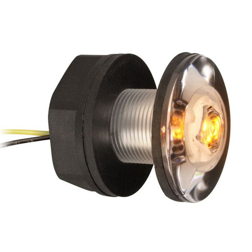 Hella Marine LED Livewell/Baitwell Lamp, 12V DC, IP67, 0.5W, Single-Hole Mount, 120mm Cable