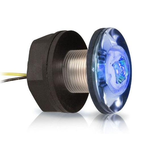 Hella Marine LED Livewell/Baitwell Lamp, 12V DC, IP67, 0.5W, Single-Hole Mount, 120mm Cable