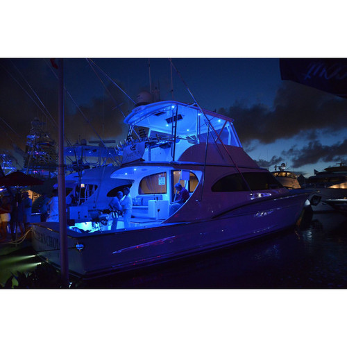 Lumitec Mirage Glass Flush Mount LED Down Light, White/Red/Green, 10-30V, IP67, 6W, Polished Finish - Apollo Lighting