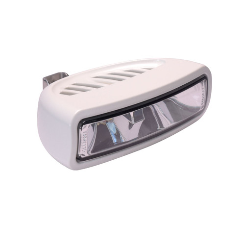 Lumitec Caprera3 Bracket-Mount LED Flood Light, Spectrum Halo, White Housing, 1200 Lumens, IP67, 12/24VDC