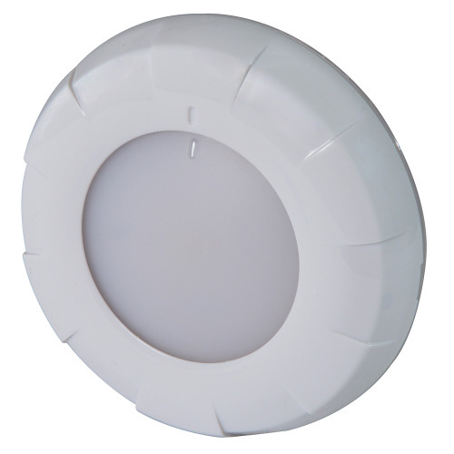 Lumitec Aurora Surface Mount LED Dome Light, 10-30V, IP67, Dimmable, 4in Diameter, 0.73in Depth, Ignition Protected