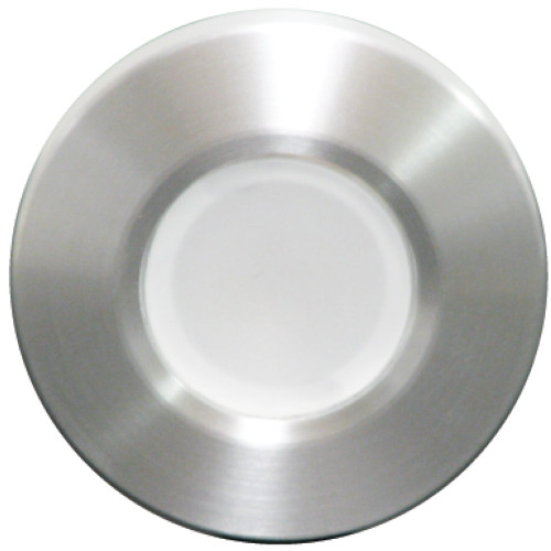 Lumitec Orbit Flush Mount LED Down Light, White/Blue Dimming, Brushed Finish, 10-30V, IP67