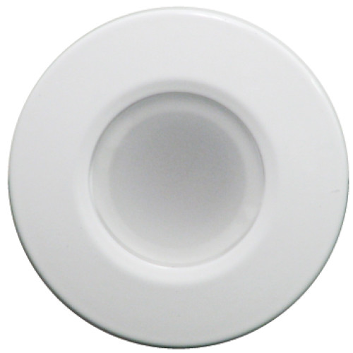 Lumitec Orbit Flush Mount LED Downlight, Blue/White Dimming, White Finish, 10-30V, IP67