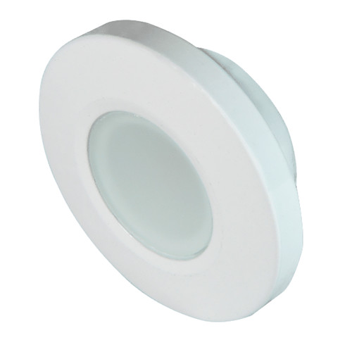 Lumitec Orbit LED Down Light, White Housing, White/Red Light, Dimmable, 10-30V DC, IP67