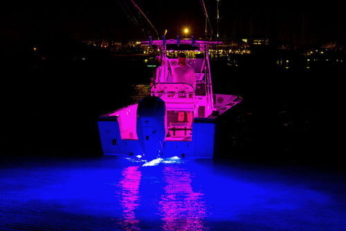 Lumitec SeaBlaze Quattro LED Underwater Light, 10-30V DC, IP68, 2000+ Lumens, Bronze Housing, Surface Mount