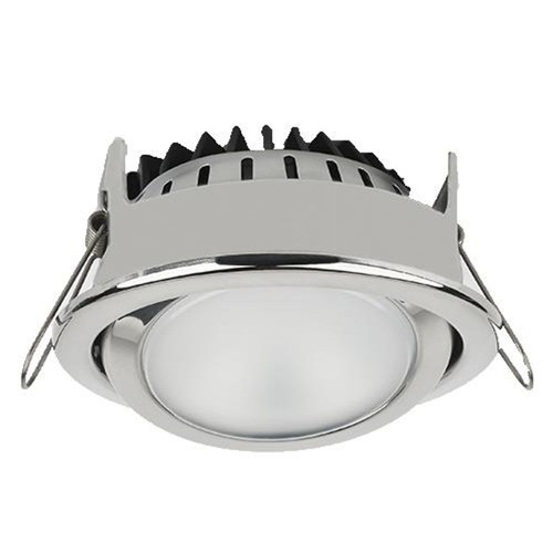 Imtra - PowerLED Downlight - Polished Stainless Steel, Warm White, 6.4W, 10-30V, 2700K, 350lm