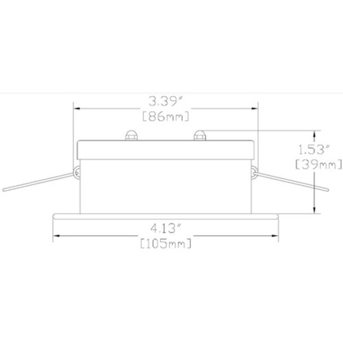 Imtra - A105 PowerLED Downlight - 10-40VDC, Polished Stainless Steel, Neutral White, 4.7W, IP65 (ILIM65201)