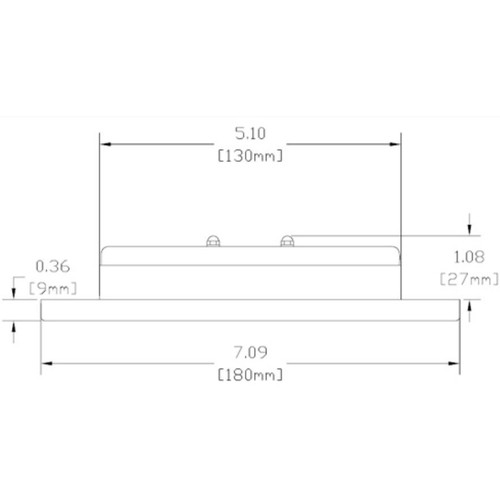 Imtra - T180 PowerLED Downlight - 10-40VDC, 4.7W, IP65