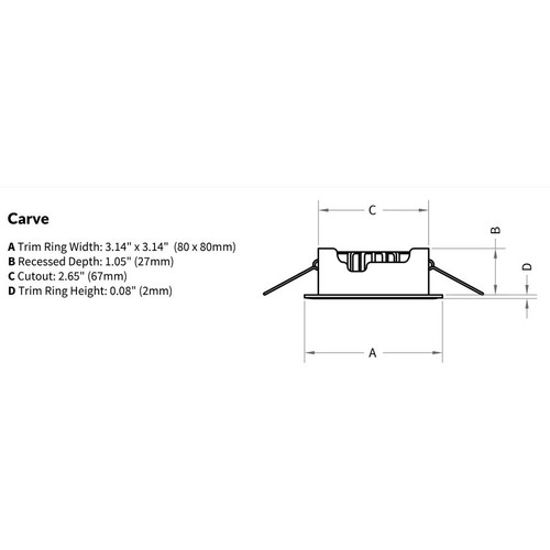Imtra - Carve LED Downlight - 10-40VDC, Chrome Plated, 4.7W, IP65