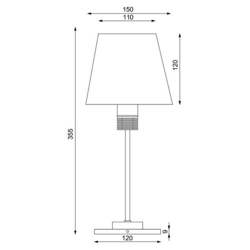 Imtra - Kati Table Lamp - with Switch & Dimmer, Warm White, 90-264VAC, IP20, 35W