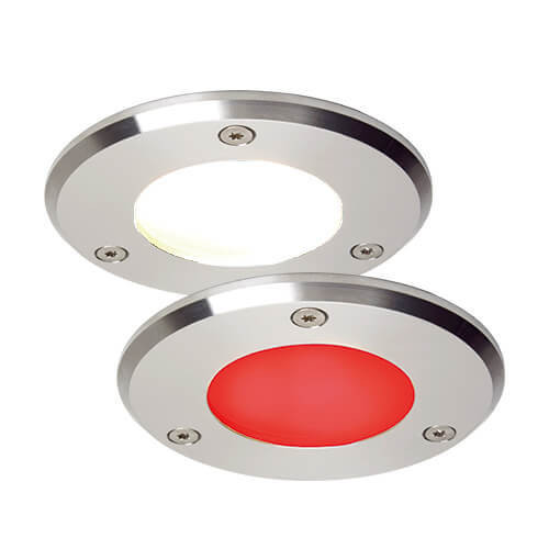 Imtra - Emden Large LED Downlight - Warm White, 10-30VDC, 3.0W, Dimmable, IP67 (ILPB23304205)