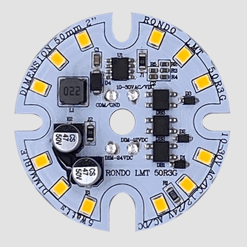 Lumiron - Rondo Replacement Bulb - Warm White, 5W, 10-30V, 12 LED, Dimmable