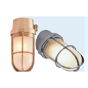 Mega LED - Docking Light - Nautical Style Light, 15º Angle, Polished Brass, For E26/E27 Bulbs (30121)